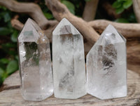 Polished Clear Quartz Crystals x 12 From Madagascar - Toprock Gemstones and Minerals