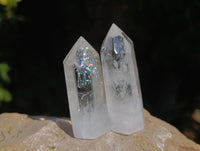 Polished Clear Quartz Crystals x 12 From Madagascar - Toprock Gemstones and Minerals