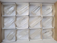 Polished Clear Quartz Crystals x 12 From Madagascar - Toprock Gemstones and Minerals