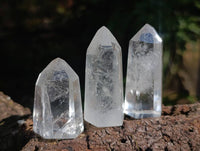 Polished Clear Quartz Crystals x 12 From Madagascar - Toprock Gemstones and Minerals