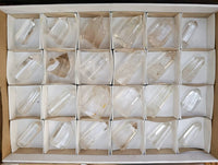 Polished Clear & Smokey Quartz Crystals x 24 From Madagascar - Toprock Gemstones and Minerals