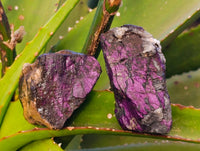 Natural Metallic Purpurite Cobbed Specimens x 7 From Erongo, Namibia - Toprock Gemstones and Minerals