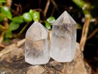 Polished Clear Quartz Crystals x 12 From Madagascar - Toprock Gemstones and Minerals