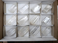 Polished Clear Quartz Crystals x 12 From Madagascar - Toprock Gemstones and Minerals