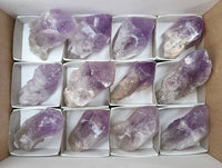 Polished Jacaranda Amethyst Quartz Crystals x 12 From Mumbwa, Zambia - Toprock Gemstones and Minerals