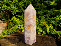 Polished Chevron Amethyst Crystal x 1 Zambia - Toprock Gemstones and Minerals