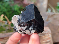 Natural Schorl Black Tourmaline Specimens x 6 From Erongo, Namibia - Toprock Gemstones and Minerals