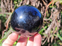 Polished Black Tourmaline Spheres x 3 From Madagascar - Toprock Gemstones and Minerals