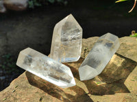 Polished Clear Quartz Crystals x 12 From Madagascar - Toprock Gemstones and Minerals