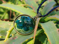 Hand Made Specially Selected Dioptase Pendants - Sold Per Item - From South Africa - Toprock Gemstones and Minerals