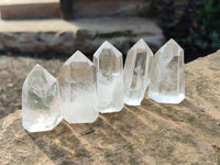 Polished Clear Quartz Crystals x 20 From Madagascar - Toprock Gemstones and Minerals