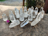 Polished Clear Quartz Crystals x 20 From Madagascar - Toprock Gemstones and Minerals