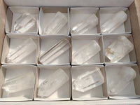Polished Clear Quartz Crystals x 12 From Madagascar - Toprock Gemstones and Minerals