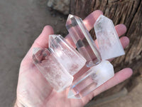 Polished Clear Quartz Crystals x 12 From Madagascar - Toprock Gemstones and Minerals