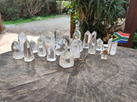 Polished Clear Quartz Crystals x 20 From Madagascar - Toprock Gemstones and Minerals