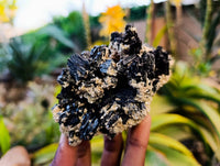 Natural Schorl Black Tourmaline Specimens x 4 From Erongo, Namibia - Toprock Gemstones and Minerals