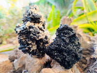 Natural Schorl Black Tourmaline Specimens x 4 From Erongo, Namibia - Toprock Gemstones and Minerals