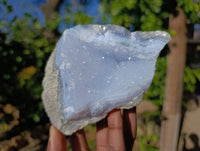 Natural Blue Lace Agate Geode Specimens x 6 From Nsanje, Malawi - Toprock Gemstones and Minerals