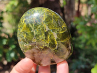 Polished Green Opal Standing Free Form x 4 From Betroka, Madagascar - Toprock Gemstones and Minerals