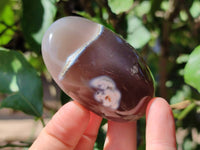 Polished Banded Agate Palm Stones x 12 From Madagascar - Toprock Gemstones and Minerals