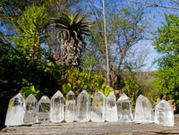 Polished Clear Quartz Crystals x 12 From Madagascar - Toprock Gemstones and Minerals