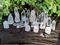 Polished Clear Quartz Crystals x 24 From Madagascar - Toprock Gemstones and Minerals