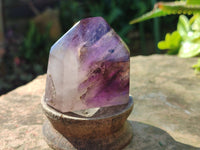 Polished Window Amethyst Crystals x 6 From Madagascar - Toprock Gemstones and Minerals