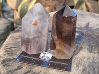 Polished Smokey Quartz Crystals x 6 From Madagascar - Toprock Gemstones and Minerals