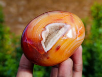 Polished Carnelian Agate Palm Stones x 12 From Madagascar - Toprock Gemstones and Minerals
