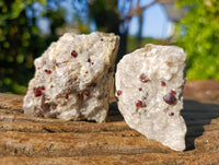 Natural Garnet In Quartz Feldspar Matrix Specimens x 17 From Namibia - Toprock Gemstones and Minerals
