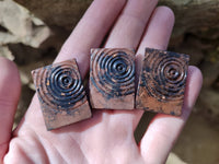 Polished Hand Crafted Orgonite Cellphone Raindrop - sold per piece - From South Africa - Toprock Gemstones and Minerals