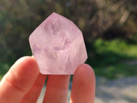 Polished Window Amethyst Crystals x 12 From Madagascar - Toprock Gemstones and Minerals