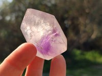 Polished Window Amethyst Crystals x 12 From Madagascar - Toprock Gemstones and Minerals