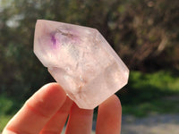 Polished Window Amethyst Crystals x 12 From Madagascar - Toprock Gemstones and Minerals