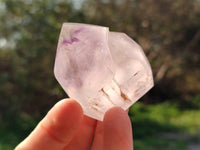 Polished Window Amethyst Crystals x 12 From Madagascar - Toprock Gemstones and Minerals