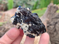 Natural Schorl Black Tourmaline Specimens x 6 From Erongo, Namibia - Toprock Gemstones and Minerals