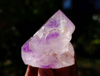 Polished Window Amethyst Crystals x 12 From Madagascar - Toprock Gemstones and Minerals