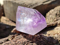 Polished Window Amethyst Crystals x 12 From Madagascar - Toprock Gemstones and Minerals