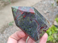 Polished Bastite Dragon Bloodstone Points x 6 From South Africa - Toprock Gemstones and Minerals