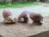 Natural Amethyst Spirit Quartz Specimens x 20 From South Africa - Toprock Gemstones and Minerals