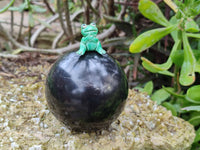 Polished Black Basalt Spheres x 3 From Antsirabe, Madagascar - Toprock Gemstones and Minerals