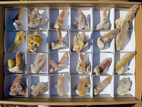 Natural Limonite Coated Fairy Spirit Quartz Clusters x 24 From South Africa - Toprock Gemstones and Minerals