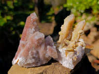 Natural Limonite Coated Fairy Spirit Quartz Clusters x 24 From South Africa - Toprock Gemstones and Minerals