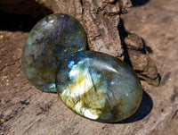 Polished Labradorite Palm Stones x 20 From Tulear, Madagascar - Toprock Gemstones and Minerals