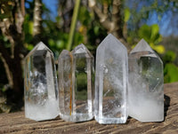 Polished Clear Quartz Crystals x 24 From Madagascar - Toprock Gemstones and Minerals