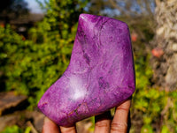 Polished Stichtite Standing Free Forms x 2 From Barberton, South Africa - Toprock Gemstones and Minerals