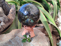 Polished Labradorite Sphere x 1 From Tulear, Madagascar - Toprock Gemstones and Minerals