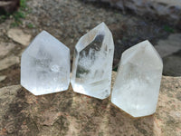 Polished Clear Quartz Crystals x 6 From Madagascar - Toprock Gemstones and Minerals