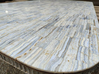 Polished XXX Rare Huge Blue Lace Agate Table Top x 1 From Namibia - Toprock Gemstones and Minerals