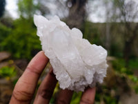 Natural Etched Quartz Clusters x 6 From Zambia - Toprock Gemstones and Minerals